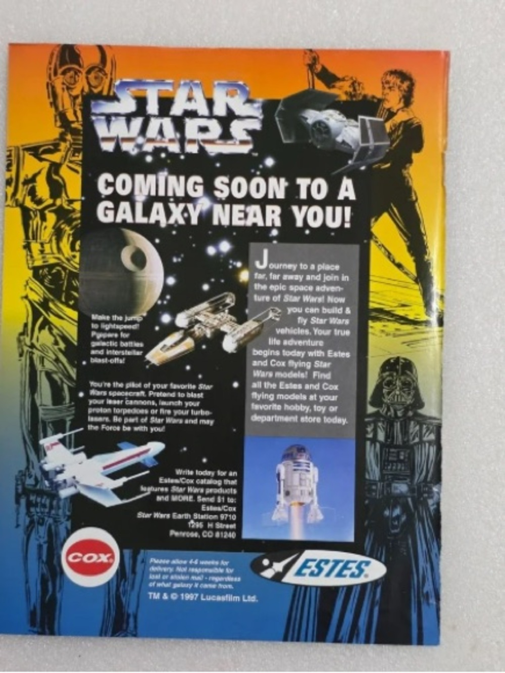 Star Wars Promotional Poster - Yellow Black Blue